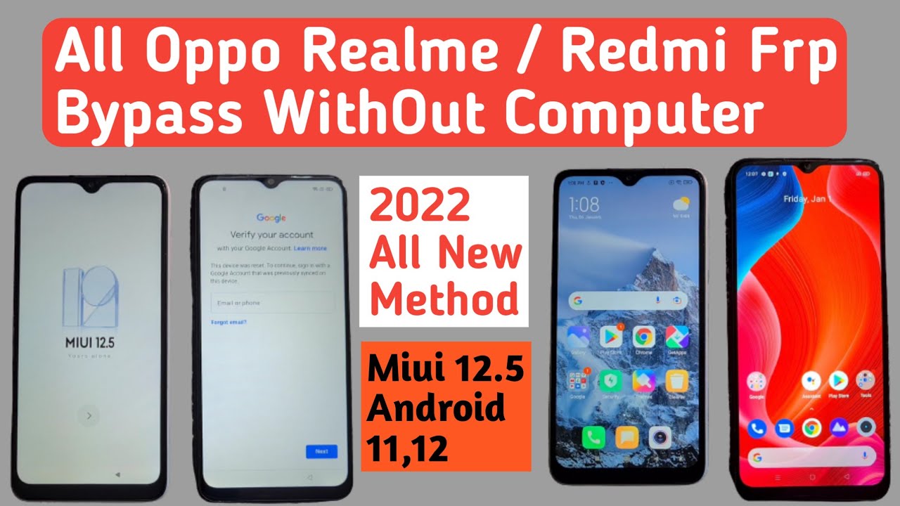 Frp 2022 / Android 11 / Miui 12.5.5 / All Oppo Realme Mi Frp 2022 / Android 11 / Miui 12.5.5 / All Oppo Realme Mi