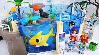 Let's go to Playmobil Family Fun Aquarium with Sea! Baby Shark, Nemo is playing! - PinkyPopTOY Let's go to Playmobil Family Fun Aquarium with Sea! Baby Shark, Nemo is playing! - PinkyPopTOY
