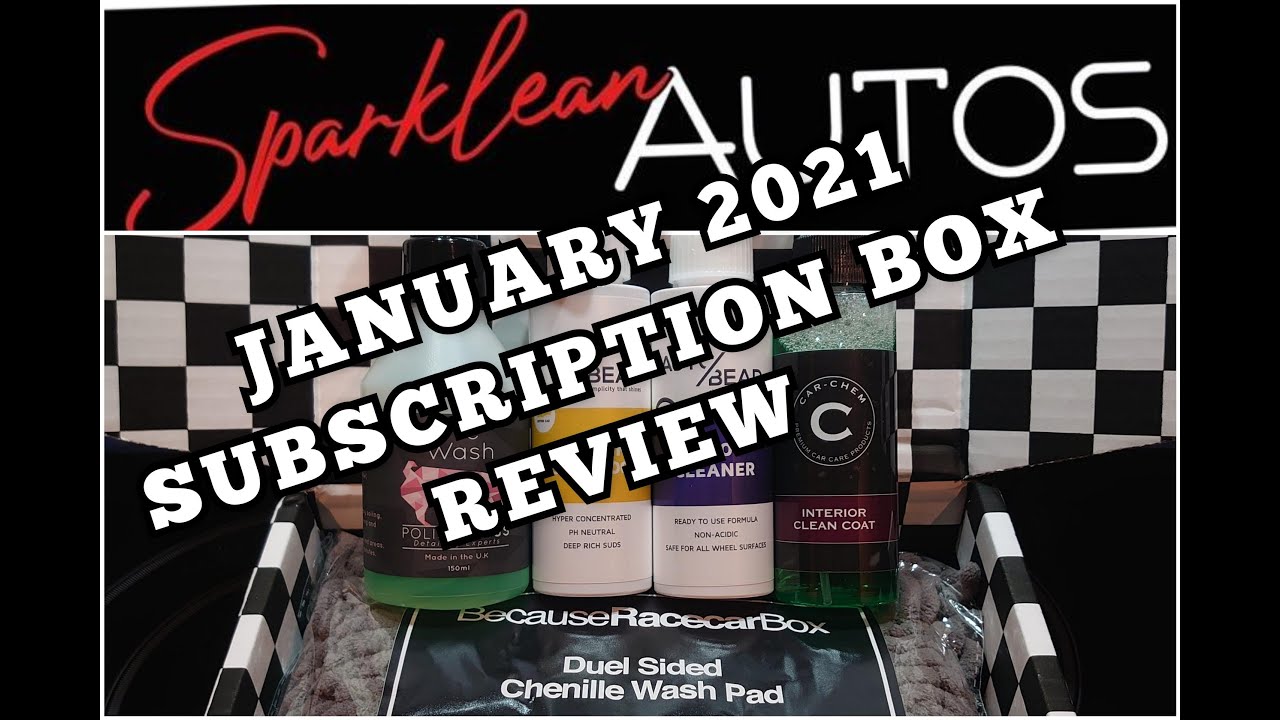BecauseRacecarBox January 2021 #becauseracecarbox #detailing #carcare