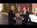 ATLANTA ELOPEMENT WEDDING CEREMONY STRETCH LIMO FOR REVEREND OFFICIAL PRIEST IN PARKING LOT