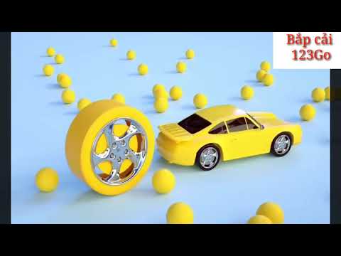 Hoạt Hình Cho Bé - ô tô Và Nhưng Quả Bóng - Cùng Bé nhận biết Màu Sắc - video 3D - mới nhất 2021. p1