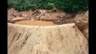Solai: KDF emptying Tindres dam, one of 7 remaining Patel dams Solai: KDF emptying Tindres dam, one of 7 remaining Patel dams