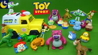 Lots of Toy Story Toys Woody Buzz Lightyear Jessie Imaginext Pizza Planet Truck 
