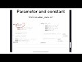 M1 - 8 - Parameter and Constant