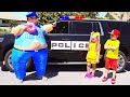 Diana and Roma practice safe driving and learn the rules of the road  / Kids Play Police Compilation