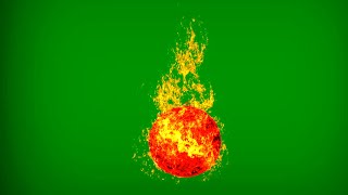 Green Screen Fire Ball VFX (4k HQ VFX) SUPERPOWER VFX #vfx #greenscreen