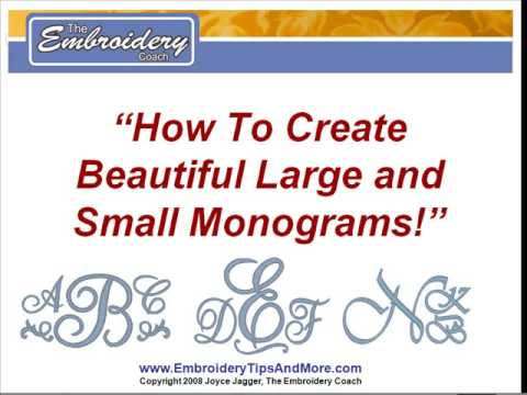 0 How To Create Monograms