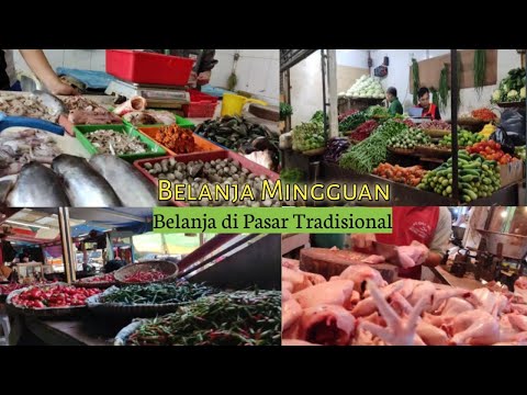 Belanja Mingguan ke Pasar Tradisional II Belanja Hemat di Pasar II Vlog IRT