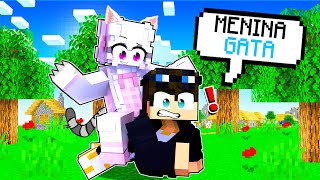 Adotei Uma Menina Gata No Minecraft