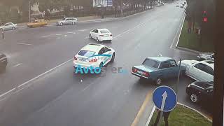 Bmw Qəfil Dayandı, 07 Mercedesi Vurdu - Bakıda Məzəli Qəza