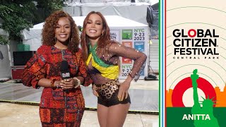Nomzamo Mbatha Goes Backstage With Anitta | Global Citizen Festival 2023