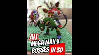 All Mega Man X Bosses Showcase Made In Blender 3D Prints