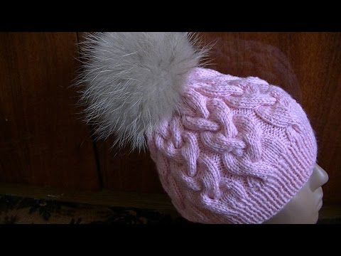 Вяжем шапку из кос видео Вяжем шапку из кос видео