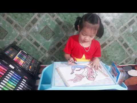 Bé Tô Màu - Tô Màu Người Nhện - Tô Màu Siêu Nhân / Learn colors Spider Man