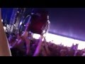 Guy falling out of wheelchair while crowd surfing FAIL