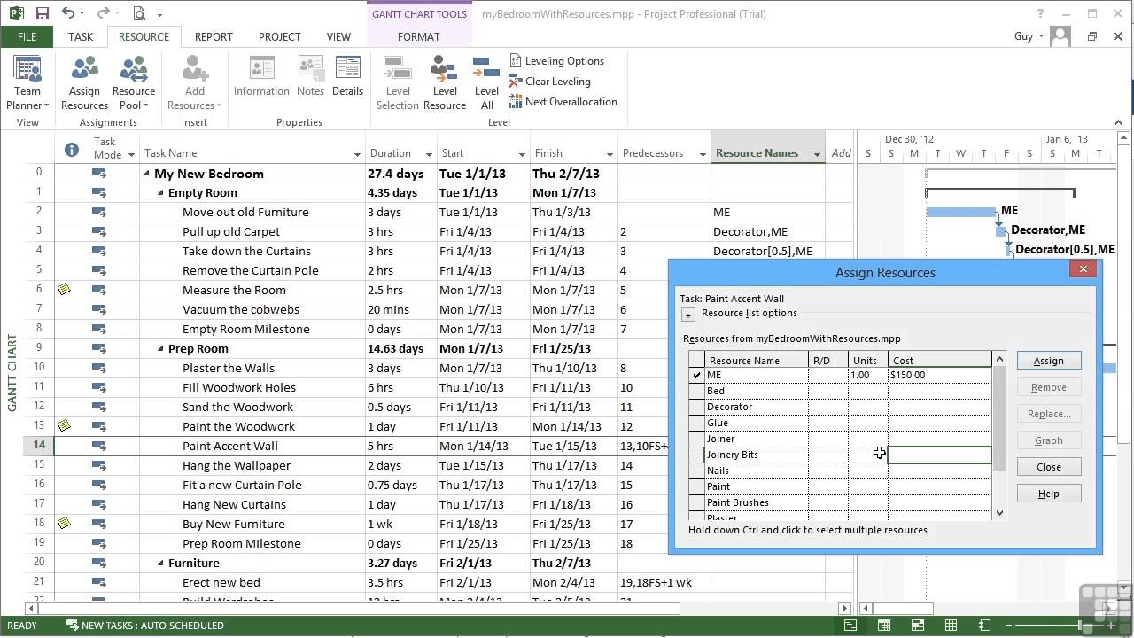ms project planner tutorial