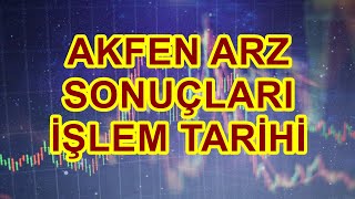 Akfen Halka Arz Sonuçlari, Kaç Lot Veri̇r, İşlem Tari̇hi̇