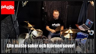 Lite måste saker och björnen sover med trumlärare Janne Jansson