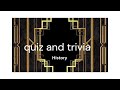 quiz game 30 quiz and trivia history questions and answers