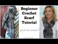 Watch Beginner Crochet Scarf Tutorial - Great FIRST Project! Video