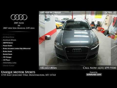 Used 2007 Audi A4 | Unique Motor Sports, Huntington, NY