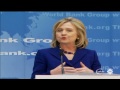 Clinton: Water crisis is one of the world's greatest challenges ahead