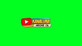 Abone Ol Ani̇masyon Green Screen