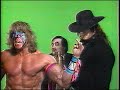 Ultimate warrior and undertaker w/ paul bearer promo - wwf