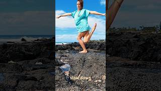 Slowing Down On Konas Lava Rocks