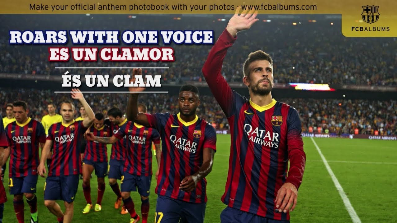 FC BARCELONA VIDEO HIMNO fc barcelona video himno: