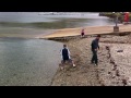 Drew vs. David - The ultimate stone skimming competition