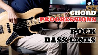 Creating Rock Bass Lines Using JUST TRIADS! | Ballad Rock Backing Track