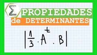 Calcular determinante de una matriz mediante propiedades (46a/113)| PROPIEDADES de los DETERMINANTES