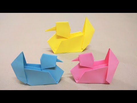 Gấp con vịt bằng giấy đơn giản nhất - Easy origami duck tutorial - Gấp Giấy Origami