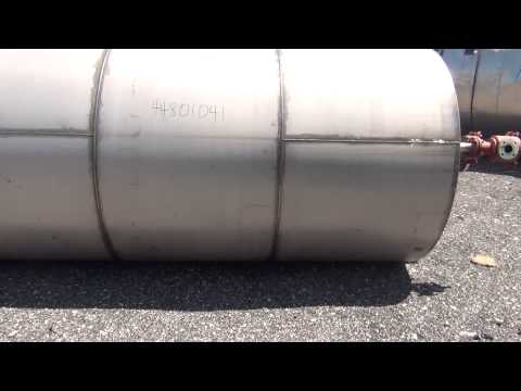 Used- Par Piping & Fabrication Tank, 3500 Gallon, Stainless Steel. Stock #44801041