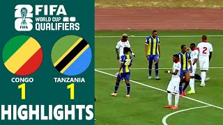 Congo Vs Tanzania Caf 2026 World Cup Qualifiers Group E Goals & Extended Highlights