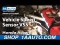 Auto Repair: Replace Install Vehicle Speed Sensor VSS Honda Accord Civic Odyssey Acura CL TL 92-01