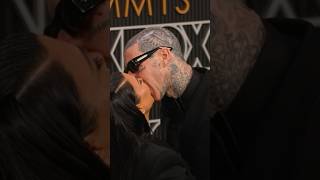 Kourtney Kardashian Pionately Kisses Travis Barker Hello