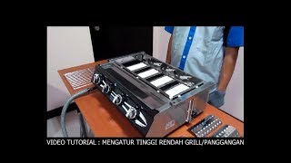 Mengatur Tinggi Rendah Party Grill