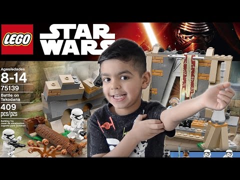 VIDEO : 5 year old builds lego star wars - battle on takodana - hi guys! today we're going to unbox and show you how-to build the battle on takodanahi guys! today we're going to unbox and show you how-to build the battle on takodanastar w ...