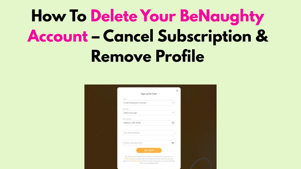 How To Delete Your BeNaughty Account – Cancel How To Delete Your BeNaughty Account – Cancel