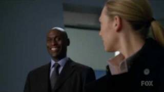 Lance Reddick laughs