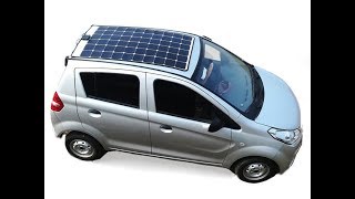 #solar electric car #4 wheel solar panel electric car