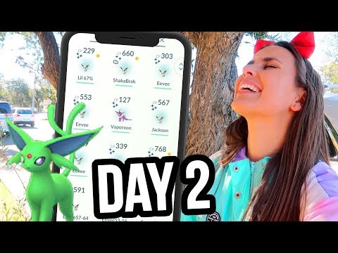 SHOULD I EVOLVE? SHINY EEVEE COMMUNITY DAY 2 | Pokémon GO Vlog | ZoeTwoDots #PokemonGO