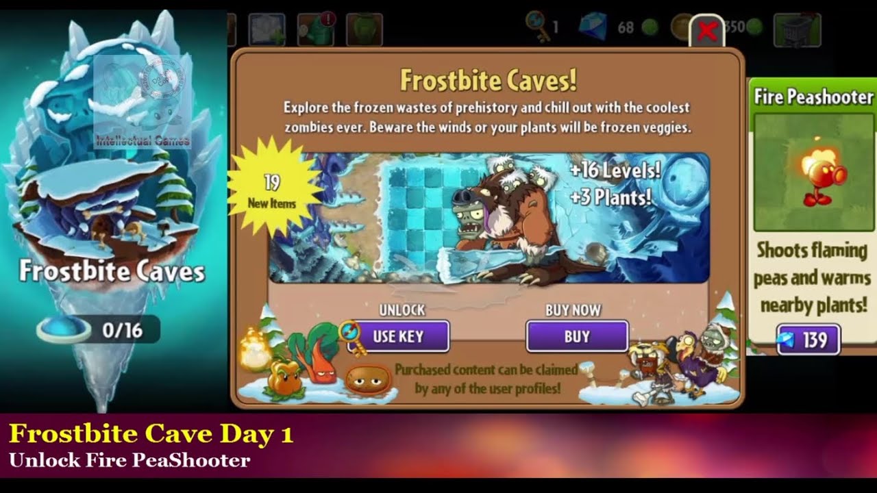 Plants Vs Zombies 2 Frostbite Caves Day 1 New Zombies Plants Vs Zombies 2 Frostbite Caves Day 1 New Zombies