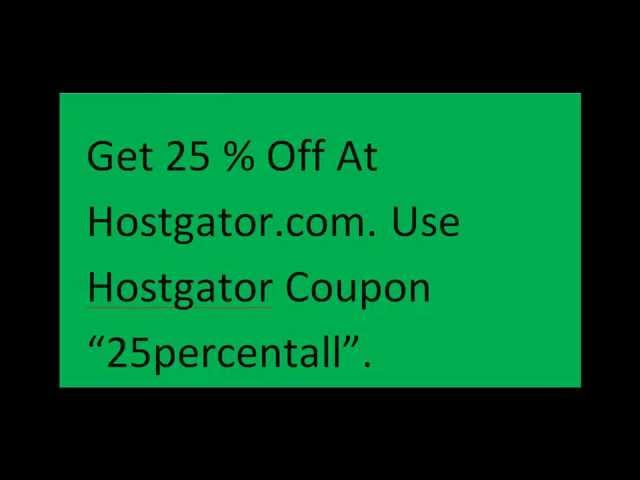 hostgator coupon