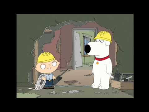 Family Guy - Stewie and Brian building a house