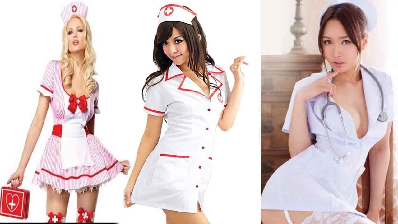 Эротический наряд медсестры Nurse Consists Of Dress String And Bikini Top