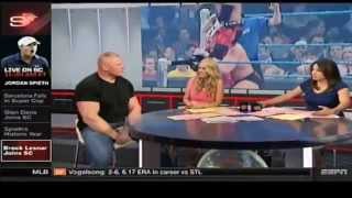 Brock Lesnar on Ronda Rousey Brock Lesnar on Ronda Rousey