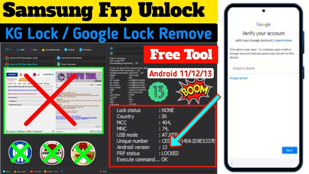 Samsung Frp Bypass Android 13 || New Samsung Frp Tool || Samsung Frp Bypass Android 13 || New Samsung Frp Tool ||